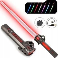 ROZCIĄGLIWY MIECZ ŚWIETLNY ŚWIECĄCY WOJOWNIK DŹWIĘK ZABAWKOWY KOL