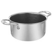 Garnek STALOWY nieprzywierający ORION COOKCELL HYBRYD 24 cm 4,8L