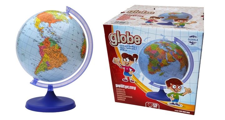 Globus Polityczny Idealny dla Dzieci do Nauki 22cm Świetny Wygląd Graficzny zdjęcie 2
