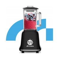 BLENDER KIELICHOWY SZKLANY DO KOKTAJLI SMOOTHIE MŁYNEK 2 BIDONY DUŻY 1600ML