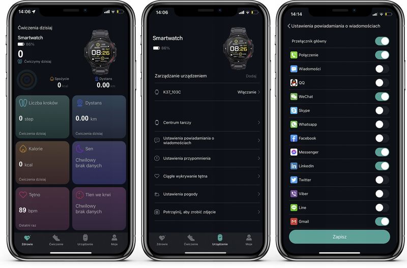 Smartwatch niktrade 206475666 czarny zdjęcie 9