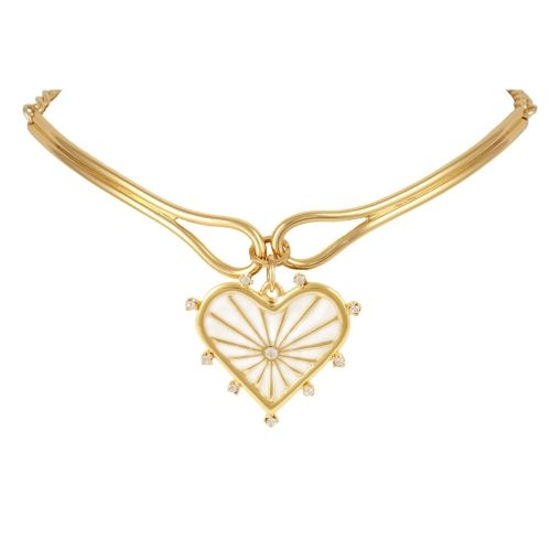 naszyjnik z sercem z kolekcji bella (c23/zwe/67au) na Arena.pl