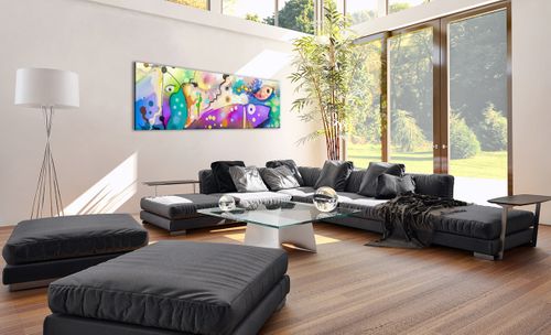 Obraz Na Płótnie - Ryby Pastele  - 160X50 Cm - Ab160X50-4096 na Arena.pl