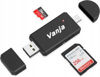 CZYTNIK KART PAMIĘCI SD/ MICRO SD VANJA USB, USB-C