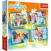 puzzle 4w1 zootopia pełna przygód 34677