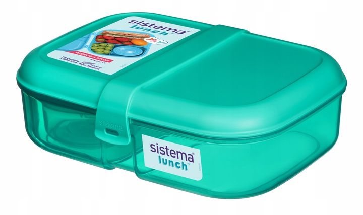 LUNCH BOX ŚNIADANIÓWKA Z PRZEGRÓDKAMI SISTEMA BOX POJEMNIK JEDZENIE 1100ml zdjęcie 14
