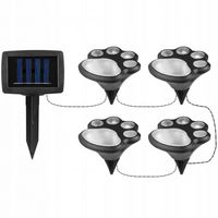 LAMPA SOLARNA LED OGRODOWA WBIJANA Z CZUJNIKIEM ZMIERZCHU 6500K