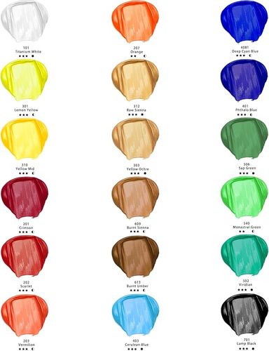 Zestaw farb akrylowych Artecho 18 x 36 ml na Arena.pl