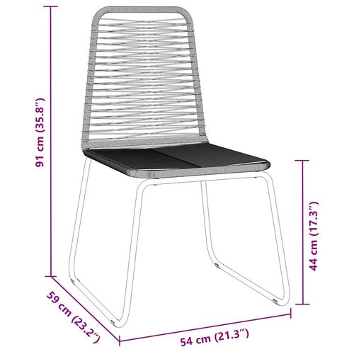 Zestaw do jadalni w ogrodzie 3 pcs Czarny Polirattan na Arena.pl