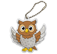 LUMI Breloczek SOWA zawieszka brelok odblaskowy odblask dla dziecka psa