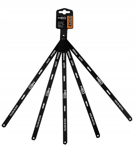 NEO Piła Ręczna Do Metalu Brzeszczot 300mm + 5 Zapasowych Brzeszczotów na Arena.pl