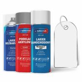 lakier samochodowy w sprayu zestaw naprawczy renault dv369 blanc glacier