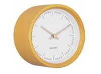 MAŁY DESIGNERSKI ZEGAR ŚCIENNY KARLSSON 12,5 CM ŻÓŁTY