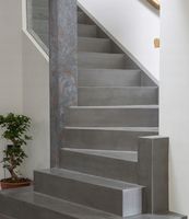 Szare betonowe płytki na schody 120x30 atest R10