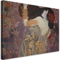 Obraz na płótnie, Abstrakcja z kobietą - G. Klimt 120x80