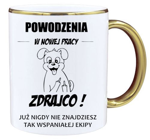 KUBEK PREMIUM NA POŻEGNANIE KOLEŻANKI KOLEGI Z PRACY ŚMIESZNY PREZENT na Arena.pl
