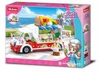 KLOCKI SLUBAN dla dziewczynek Food truck z pizza 156 - B0993D