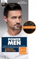 JOANNA POWER MEN COLOR CREAM FARBA DO WŁOSÓW DLA MĘŻCZYZN NR 02 DARK BROWN