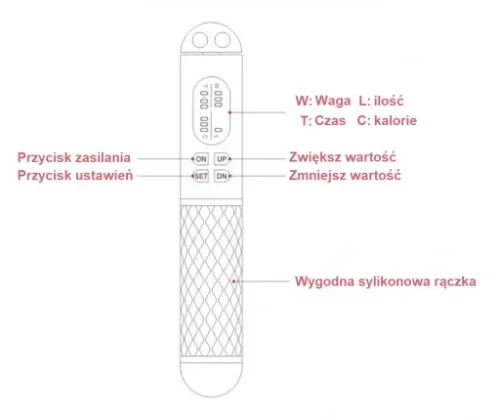 Skakanka z kulkami licznikiem LED regulacją, 280cm na Arena.pl