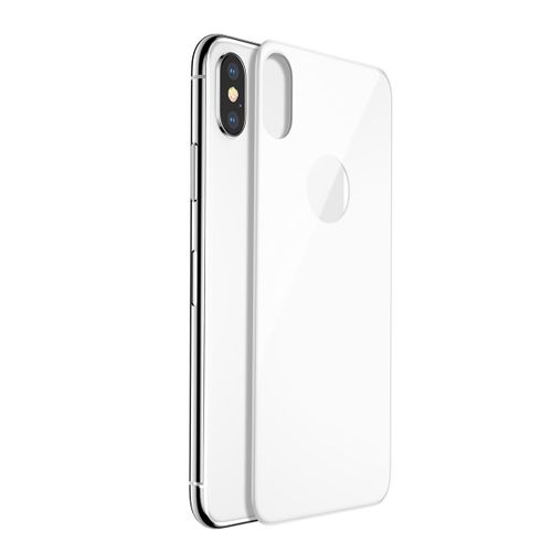 Szkło hartowane 4D tył Baseus ALLcoverage Iphone X białe na Arena.pl