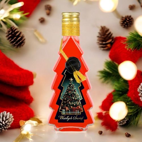 5x Butelki CHOINKA 500ml ZDOBIONA ŚWIĄTECZNA butelki na święta prezent na Arena.pl