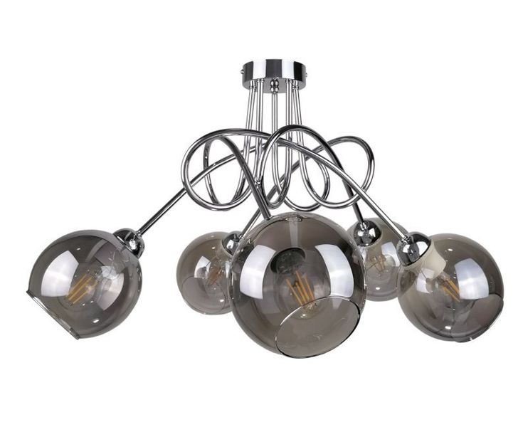 Lampa sufitowa 5xE27 RING SILVER zdjęcie 1