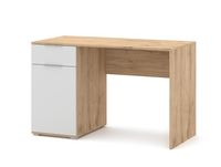 Biurko MAGO 120 z drzwiami i szufladą biały/dąb voltan