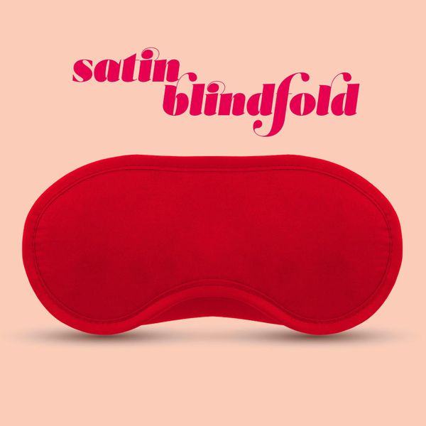 Satin Blindfold Crushious Red zdjęcie 3