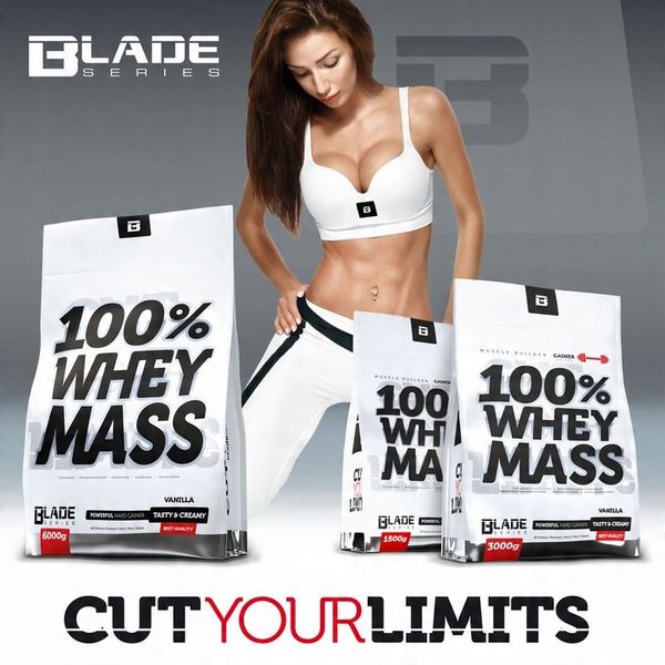 HI TEC BLADE 100% Whey Mass 6000g MASA GAINER zdjęcie 2