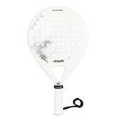 Rakieta do padel VirtuFit Control biało-czarna precyzyjna 365g