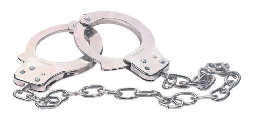 Solidne Metalowe Kajdanki Na Ręce - Chrome Hand Cuffs na Arena.pl
