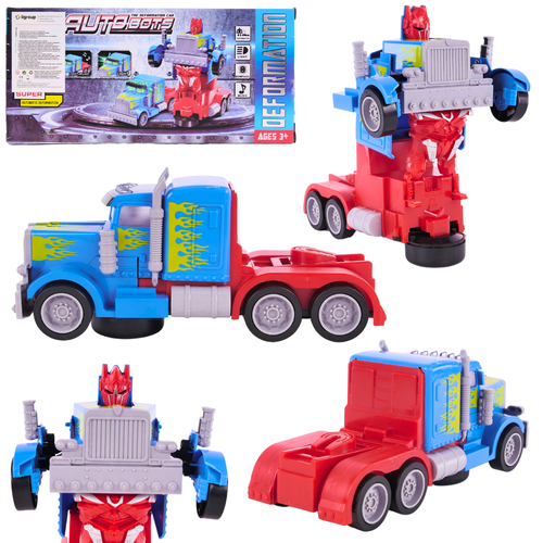 TRANSFORMUJĄCY ROBOT SAMOCHÓD LED DŹWIEK ZESTAW na Arena.pl