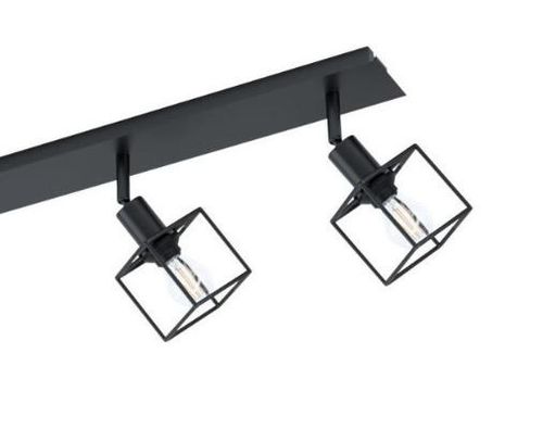 LAMPA LISTWA ELBRUS 4 CZARNY METAL SZEŚCIANY REFLEKTOR na Arena.pl