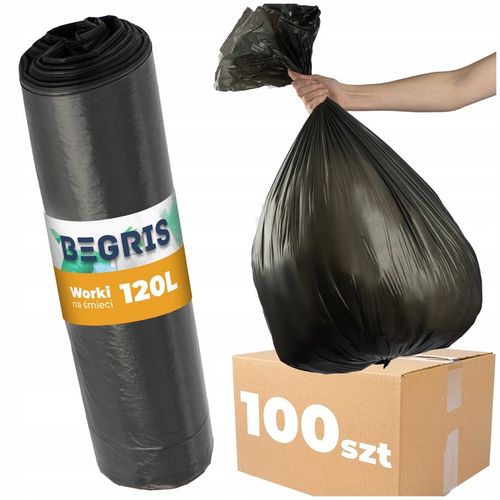 WORKI NA ŚMIECI 120L DO SEGREGACJI NA ODPADY WYTRZYMAŁE 100SZT BARDZO MOCNE na Arena.pl