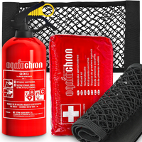 Zestaw Ogniochron Gaśnica 1kg Apteczka DIN13164 Siatka Do Bagażnika