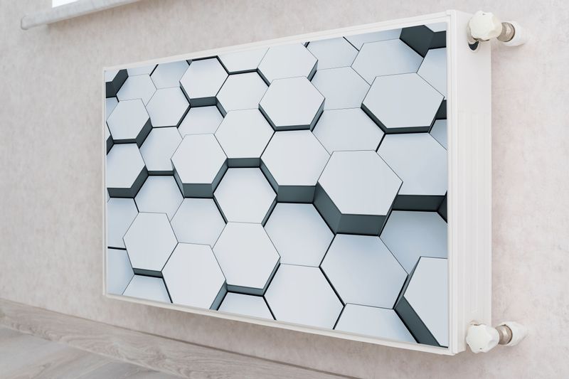 Osłona MAGNETYCZNA Kaloryfera Mozaika Heksagony Efekt 3D 120cm x 60cm zdjęcie 4