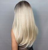 Peruka Blond Ombre Długa Naturalny