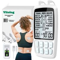 Elektrostymulator Mięśni Masażer do Masażu Ciała Karku Pleców Nóg EMS TENS