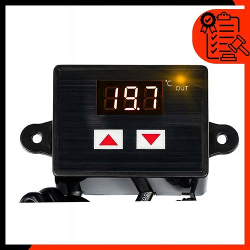 TERMOSTAT ELEKTRONICZNY REGULATOR TEMPERATURY Z GNIAZDKIEM I WTYCZKĄ 230V na Arena.pl