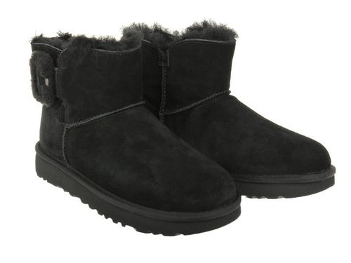 Buty UGG Mini Bailey  Fluff Buckle 1104182-BLK - 40 na Arena.pl