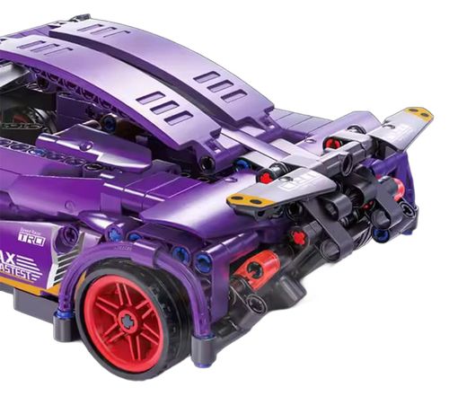 Zestaw Klocków Auto Sportowe Fioletowe 470El. na Arena.pl