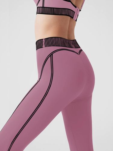 Legginsy Damskie Sportowe Wysoki Stan Kryjące Joga Fitness Różowe XL na Arena.pl