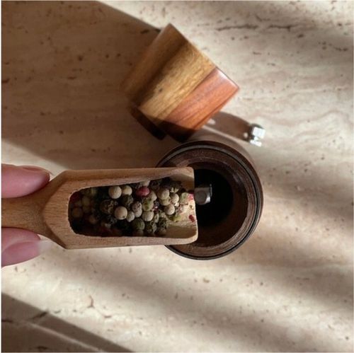 Młynek ręczny do soli i pieprzy DREWNIANY Ruhhy 2 sztuki na Arena.pl