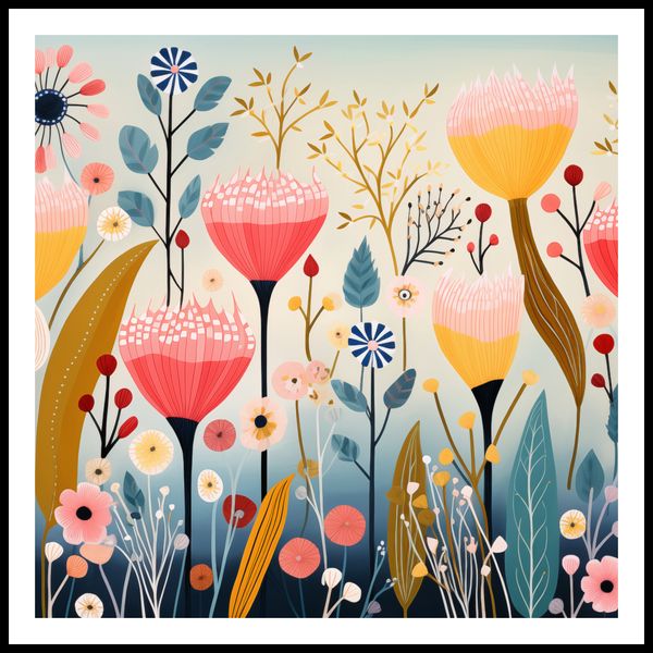 Plakat 100x100cm Ogród Marzeń zdjęcie 3