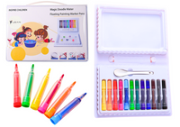 Zestaw Kolorowych Pisaków Markerów Wodnych Walizka 12 Sztuk