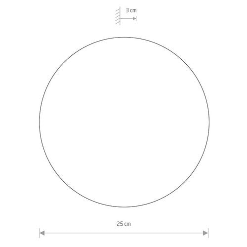 Ścienna lampa biała Ring 7638 LED 9W 3000K kinkiet do przedpokoju na Arena.pl