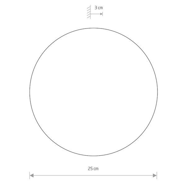 Ścienna lampa biała Ring 7638 LED 9W 3000K kinkiet do przedpokoju zdjęcie 4