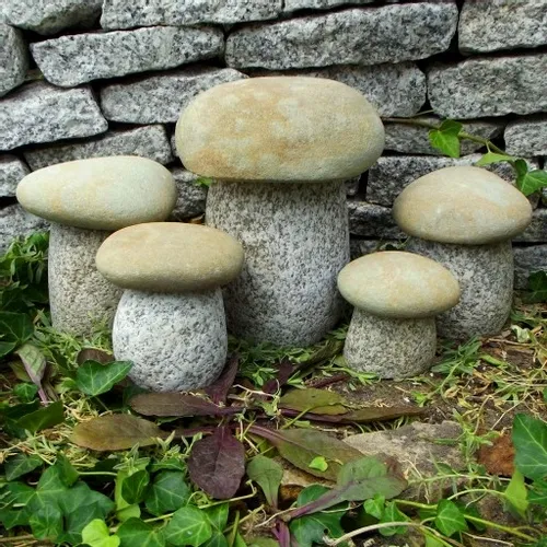 ozdobne kamienie figurki ekologiczne grzyby 5 szt na Arena.pl