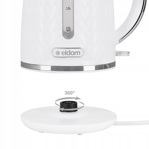 Czajnik elektryczny Eldom C260B Nelo 2000 W 1,7 l biały na Arena.pl