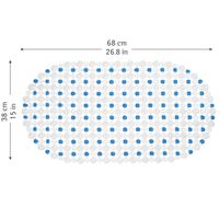 Antypoślizgowa mata do kąpieli 68X38 Winyl (PVC) Tatkraft Lotus